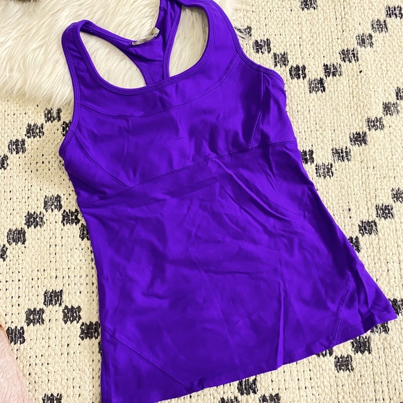 Purple workout tank top Clearance